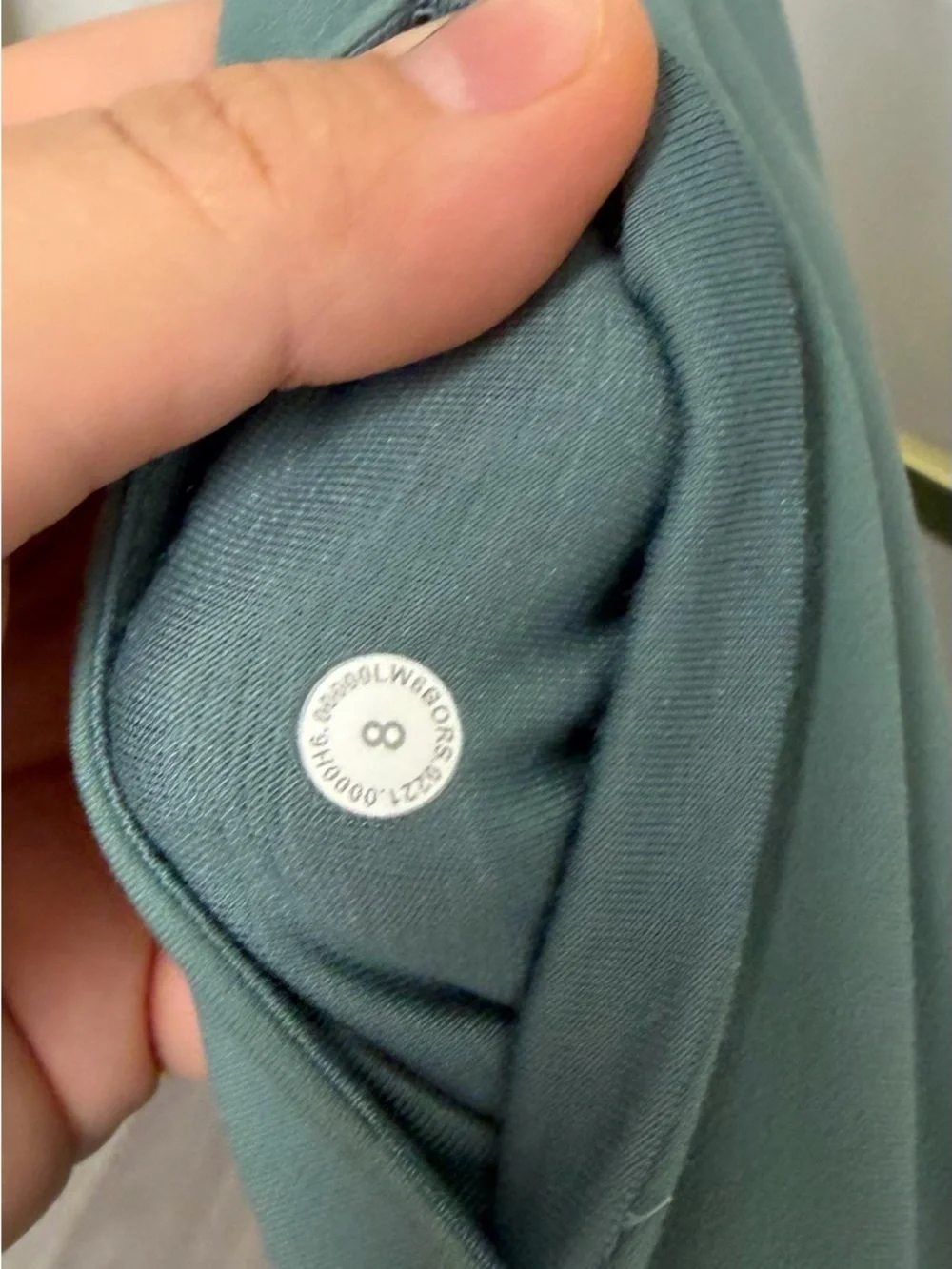 Lululemon Nulu Mesh Mid-Rise Yoga Crop 23” Tidewater Teal Size 8